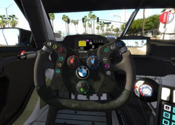 An impressive steering wheel will unite virtual racing with reality