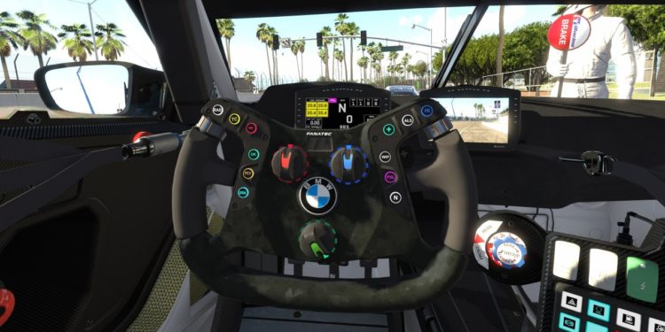An impressive steering wheel will unite virtual racing with reality