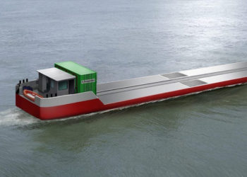 The first commercial hydrogen-powered cargo ship will debut in September