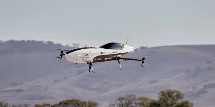 Airspeeder unveils First Images of their Unmanned Flight
