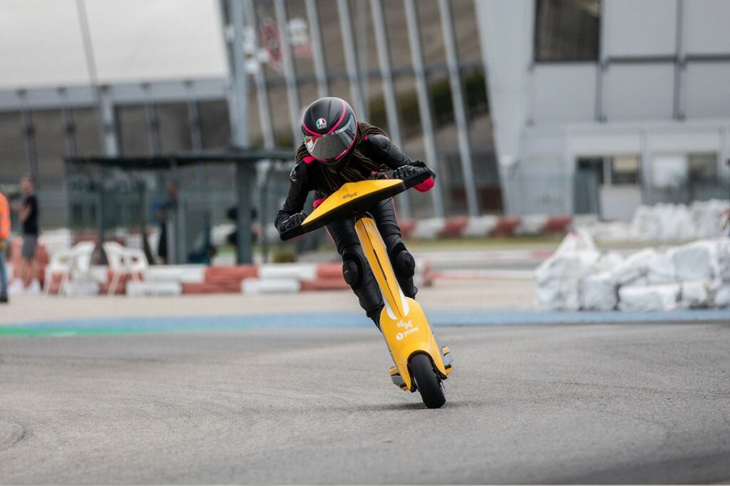 Model Jordan Rand on Becoming an E-Scooter Racer