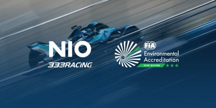 NIO 333 Obtained FIA 3 Star Environmental Accreditation