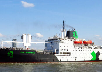 The ST. Helena Docked in Italy for the 4th Extreme E Race