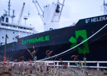 ST. Helena de Extreme E es utilizado para investigaciones sobre el derretimiento del hielo marino