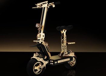 High Speed and 18-karat Gold Plated: The Electric Scooter Unveiled in Dubai