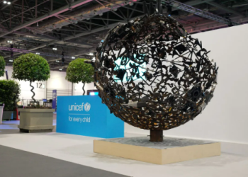 UNICEF and Formula E Unveil Sculpture with Unique Recycled Parts